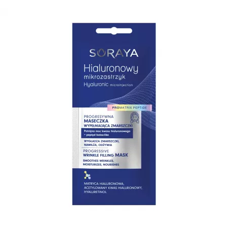 Soraya Hialuronowy Mikrozastrzyk Pro Matrix, maseczka wypełniająca zmarszczki, 8ml
