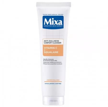 Mixa Comfort Cleanser żel do mycia twarzy przeciw przebarwieniom Witamina C + Skwalan 150ml