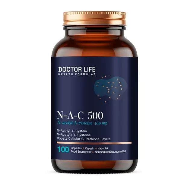 Doctor Life N-A-C 500mg suplement diety 100 kapsułek