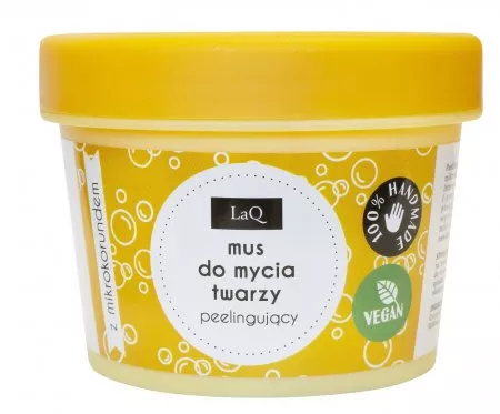 LaQ, mus do mycia twarzy - peelingujący, 100ml
