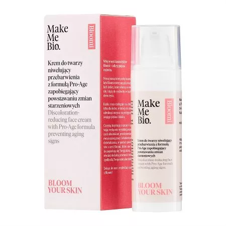 Make Me Bio Bloomi, Bloom your skin, krem do twarzy niwelujący przebarwienia z formułą Pro-Age, 30ml