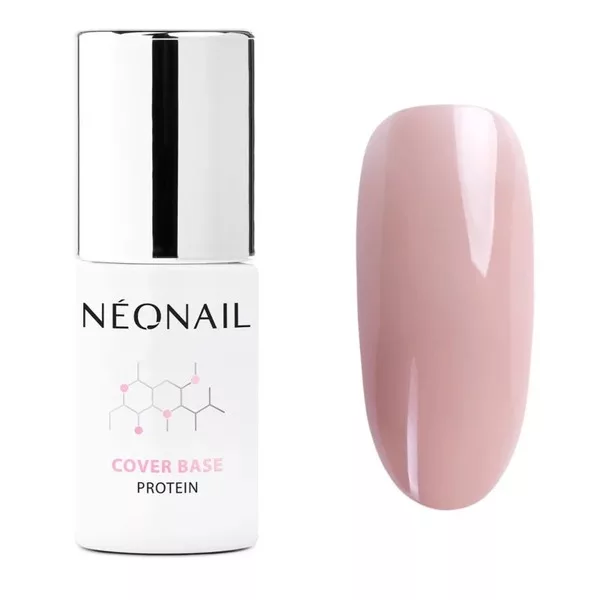 Neonail Cover Base Protein, baza hybrydowa, Natural Nude, 7.2ml
