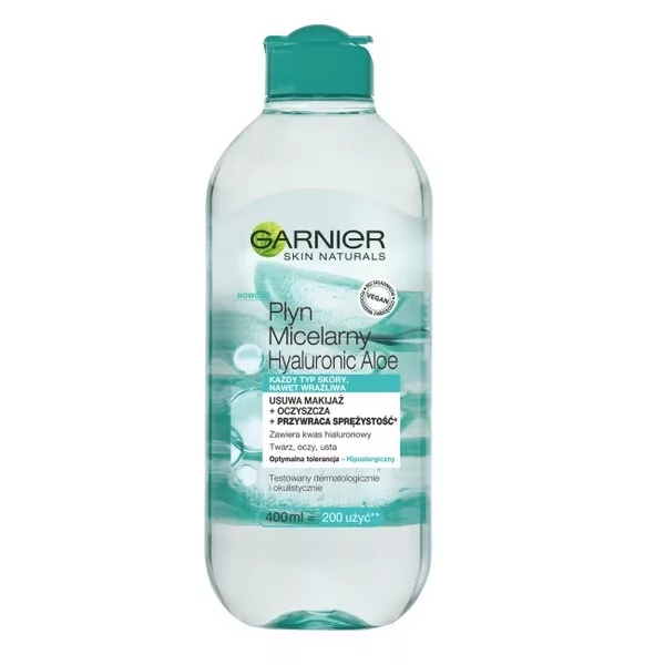 Garnier Hyaluronic Aloe Płyn Micelarny z kwasem hialuronowym i ekstraktem z aloesu 400ml