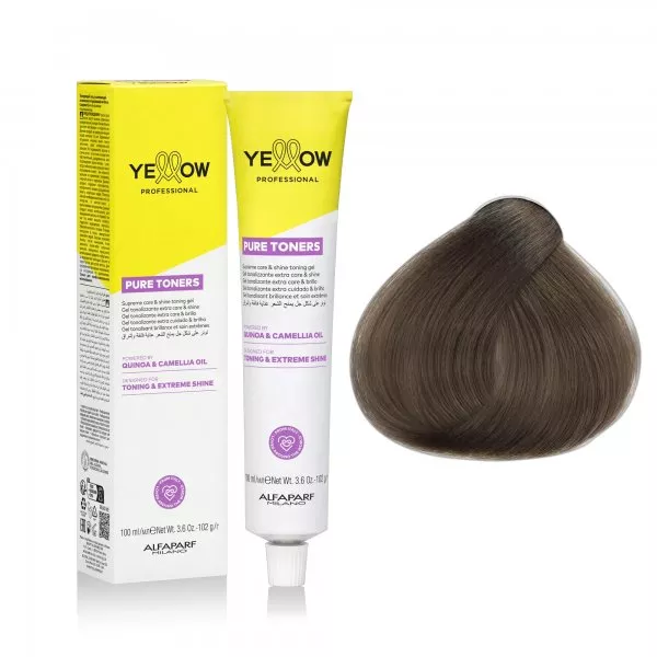 Yellow Professional Pure Toners, toner odżywczy do włosów bez amoniaku, deep matte .7, 100ml