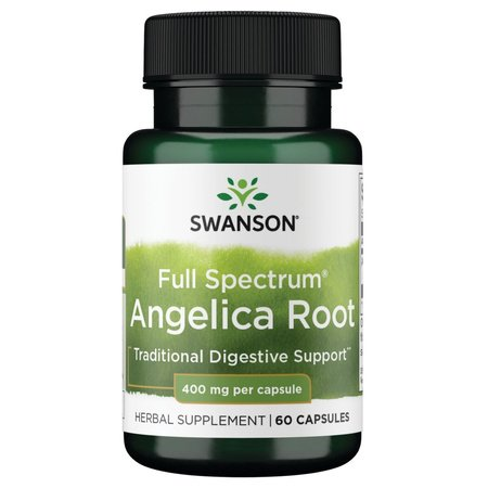 Swanson, FS Angelica Root, 400mg, 60 kaps.
