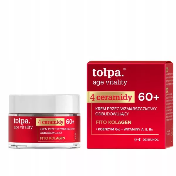 Tołpa Age Vitality, krem do twarzy przeciwzmarszczkowy, odbudowujący 60+, 50ml