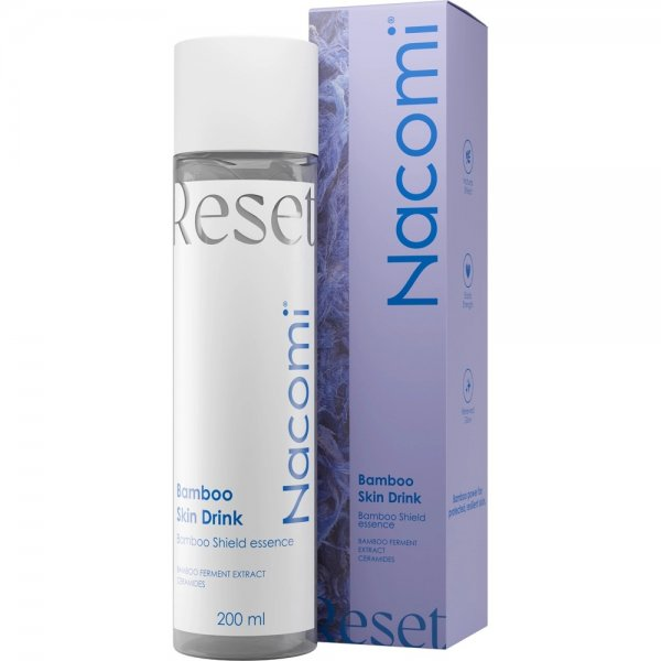 Nacomi Hydra Obsession Bamboo Skin Drink Key, esencja ochronna wspierająca barierę do twarzy, 200ml