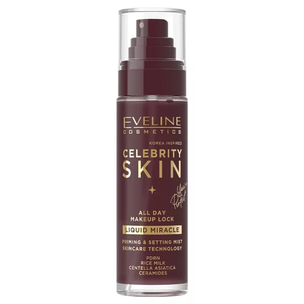Eveline Cosmetics Celebrity Skin mgiełka utrwalająco-pielęgnująca do makijażu Liquid Miracle 100ml