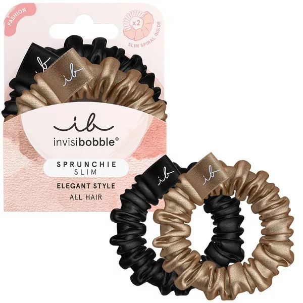 Invisibobble Sprunchie Slim Fashion gumka do włosów True Golden 2szt.