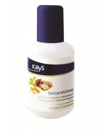 KillyS Acetone-Free Nail Polish Remover bezacetonowy zmywacz do paznokci Olejek Arganowy 50ml