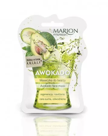 Marion Fit&Fresh Face Mask maseczka do twarzy regeneracja i nawilżenie Awokado 7.5ml