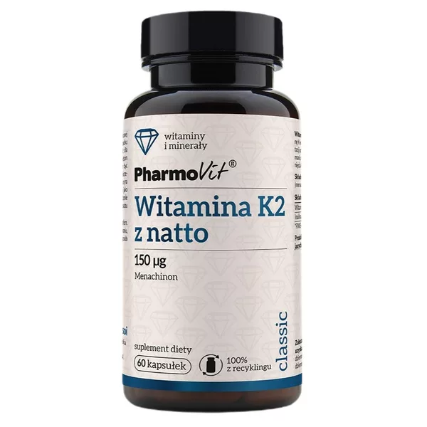 Pharmovit Witamina K2 z natto 150 µg suplement diety 60 kapsułek