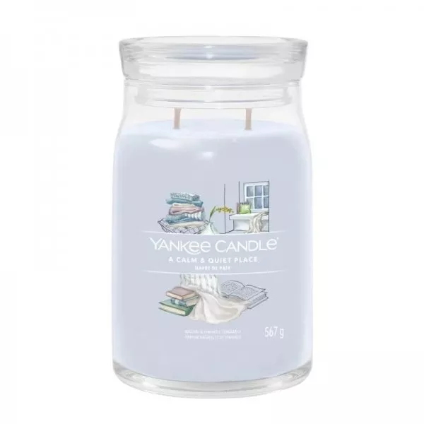 Yankee Candle Duża świeca zapachowa A Calm & Quiet Place 567g