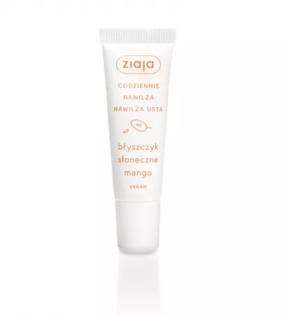 Ziaja Pielęgnacja ust, błyszczyk do ust, słoneczne mango, 12ml