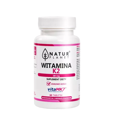 NaturPlanet, Witamina K2-MK7 100mcg, 120tabl.