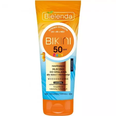 Bielenda Bikini Baby, ochronne mleczko dla dzieci i niemowląt SPF50, 100ml