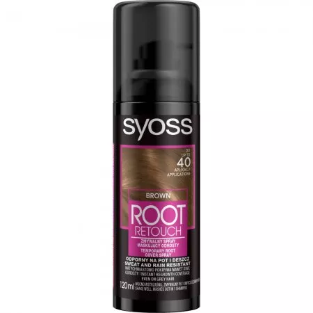 Syoss Root Retouch spray do maskowania odrostów Brąz 120ml
