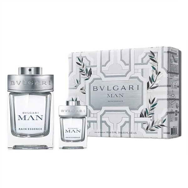 Bvlgari Man Rain Essence zestaw woda perfumowana spray 100ml + woda perfumowana spray 15ml (M)