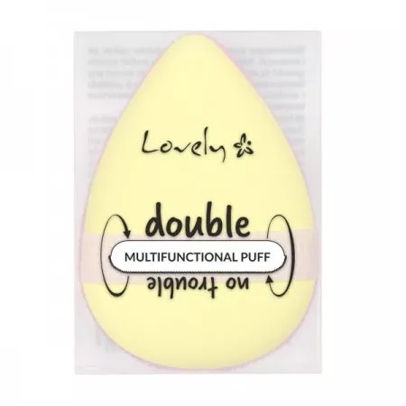 Lovely Double No Trouble Multifunctional Puff wielofunkcyjny puszek do produktów sypkich i kremowych