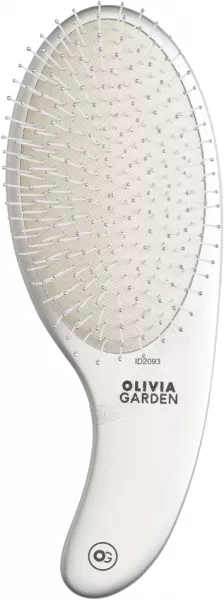 Olivia Garden Expert Care Curve, szczotka do rozczesywania włosów, Nylon Bristles Silver