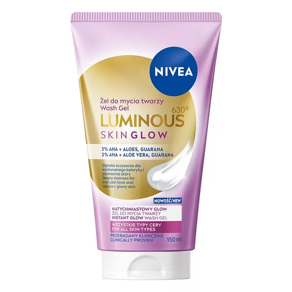 Nivea Luminous630® Skin Glow żel do mycia twarzy 150ml