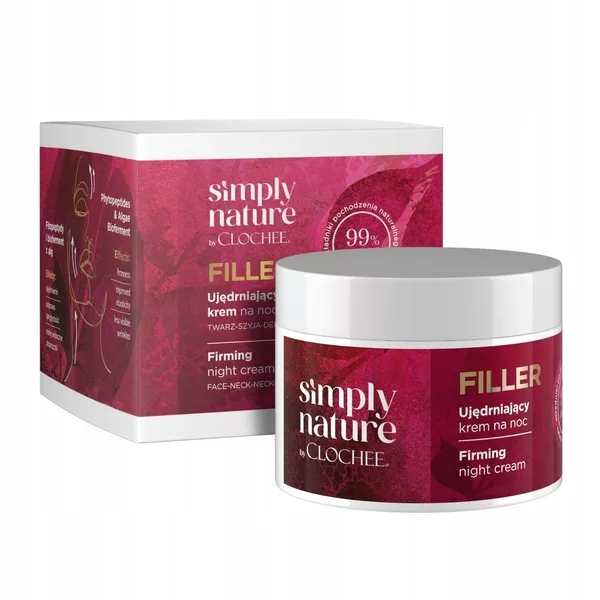 Clochee Simply Nature Filler, ujędrniający krem na noc, 50ml