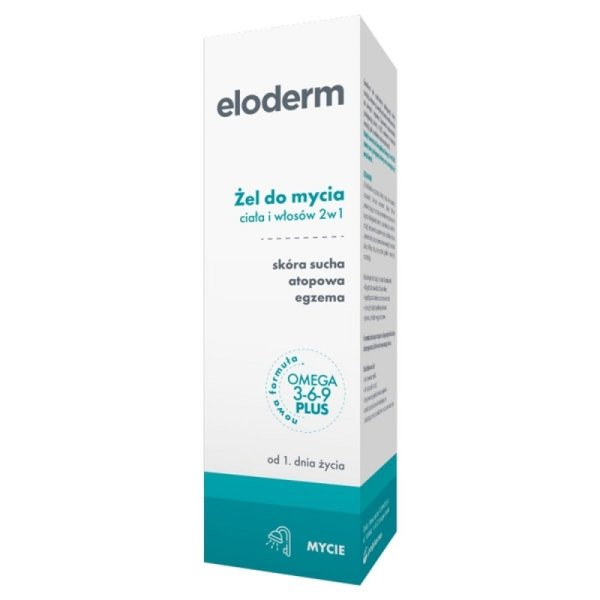 Eloderm Żel do mycia ciała i włosów 2w1 200ml