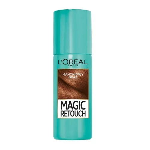 L'Oreal Paris Magic Retouch, spray do retuszu odrostów, Mahoniowy brąz, 75ml