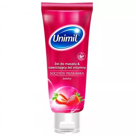 Unimil Luscious zmysłowy żel do masażu Soczysta Truskawka 200ml