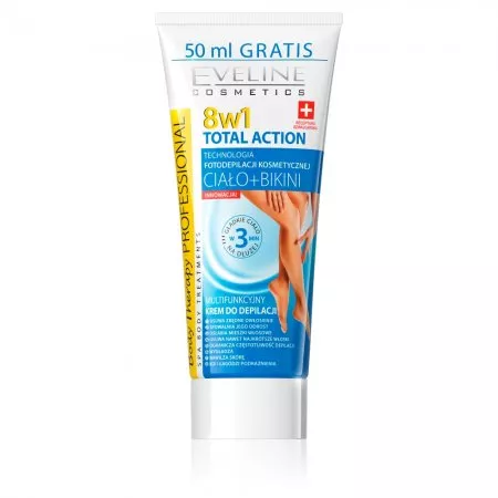 Eveline Body Therapy Professional, multifunkcyjny krem do depilacji 8w1, 200ml