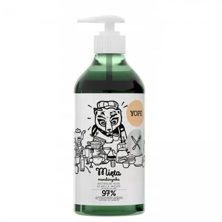 Yope, naturalny płyn do naczyń, Mięta i Mandarynka, 750ml