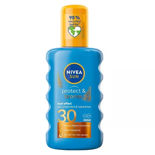 Nivea Sun Protect & Bronze spray do ciała przyspieszający opalanie SPF30 200ml