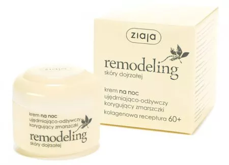 Ziaja Remodeling 60+, ujędrniająco-odżywczy krem na noc, 50ml