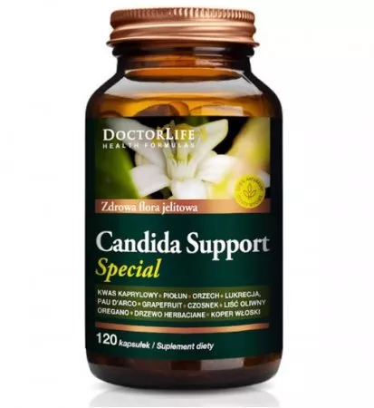 Doctor Life Candida Support Special zdrowa flora jelitowa suplement diety 120 kapsułek