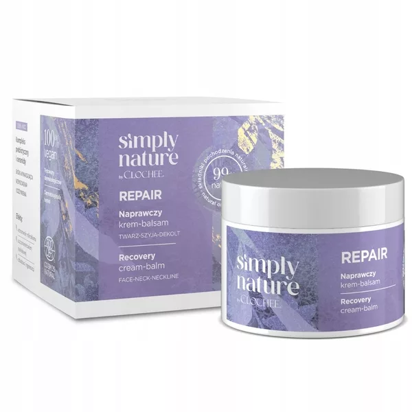 Clochee Simply Nature Repair, naprawczy krem-balsam do twarzy, 50ml