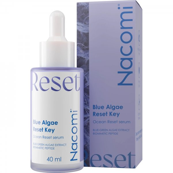 Nacomi Hydra Obsession, Blue Algae Reset Key, serum odnawiające z niebieskimi algami, 40ml