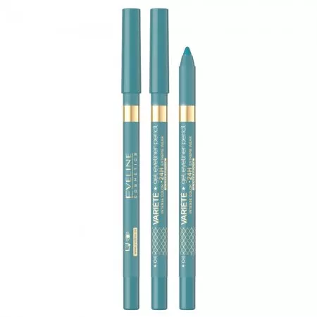 Eveline Variété, wodoodporna żelowa kredka do oczu, 04 lagoon