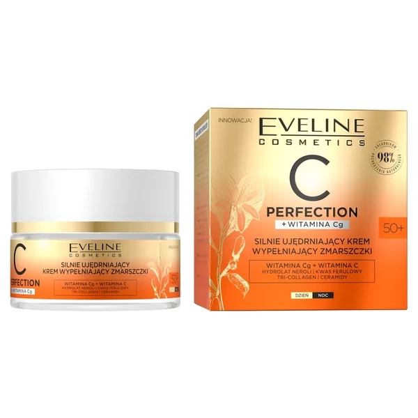 Eveline C-Perfection, silnie ujędrniający krem wypełniający zmarszczki 50+, 50ml