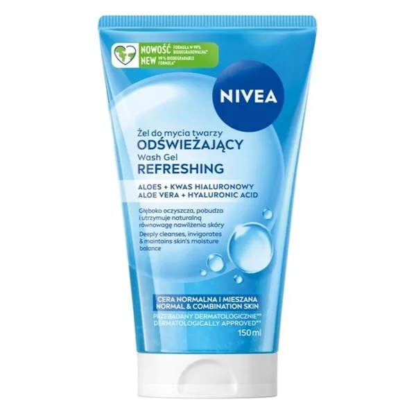 Nivea Refreshing Cleanser żel do mycia twarzy dla skóry normalnej i mieszanej 150ml