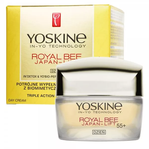 Yoskine Royal Bee Japan-Lift przeciwzmarszczkowy krem do twarzy na dzień 55+ 50ml