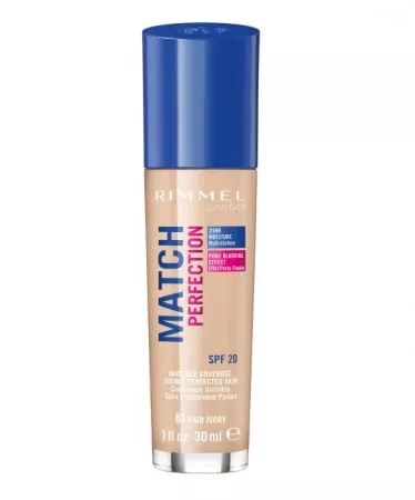 Rimmel Match Perfection Foundation podkład dopasowujący się do cery 081 Fair Ivory SPF20 30ml