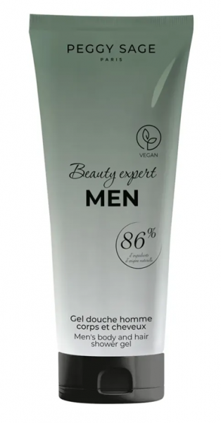 Peggy Sage Beauty Expert Men, żel pod prysznic dla mężczyzn - ciało i włosy, 50ml