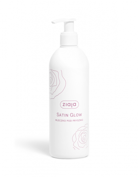 Ziaja Satin Glow, lekki mus do ciała o odczuwalnym, hialuronowym nawilżeniu, 350ml