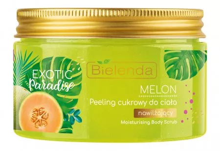 Bielenda Exotic Paradise Melon, nawilżający peeling cukrowy do ciała, 350g