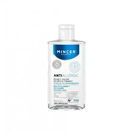 Mincer Pharma Antiallergic kojący olejek do mycia twarzy przeciw zaczerwienieniom No.1110 150ml