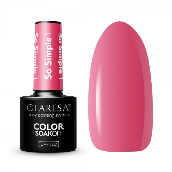 Claresa Color Soak Off UV/LED So Simple lakier hybrydowy 1 5g