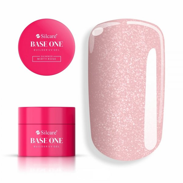 Silcare Base One Shimmer Misty Rose żel budujący do paznokci 50g