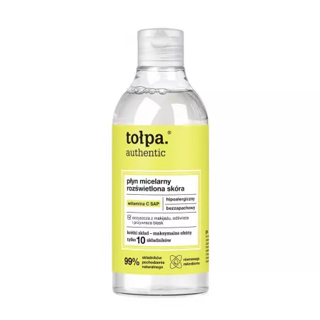 Tołpa Authentic, płyn micelarny rozświetlona skóra, 300ml