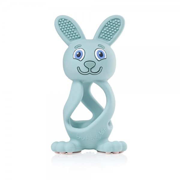 Brush-Baby Bobbie Bunny Teether zabawka-gryzak dla niemowląt Eucalyptus Green