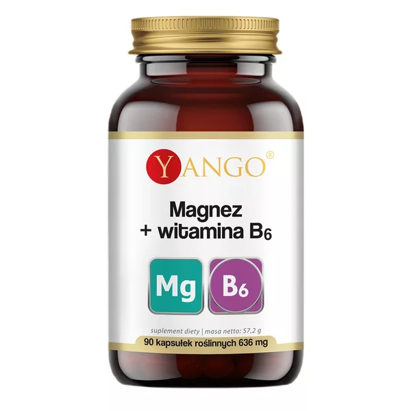 Yango Magnez + witamina B6 suplement diety 90 kapsułek